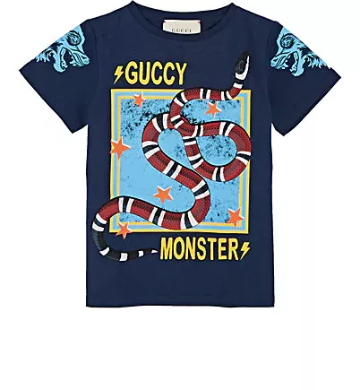 Gucci Kids' Snake-Print Cotton T-Shirt | Barneys New York