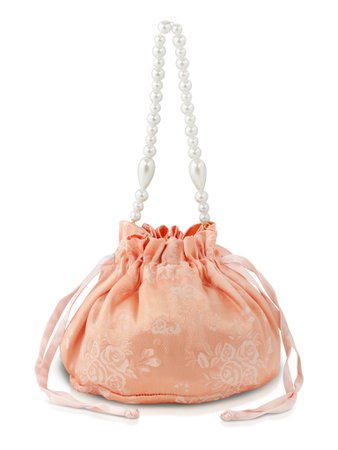 The Ziggy Bag - Peach Brocade | Vanessa Mooney | Color Peach Accessories size Size One Size