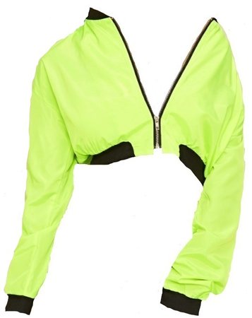 Neon Lime Bomber Jacket