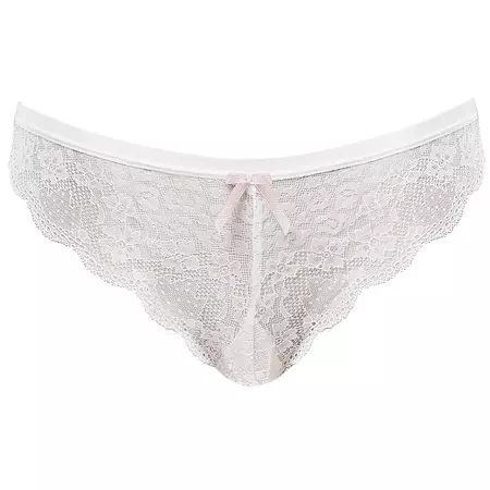 Freya Fancies Brief Thong Underwear White | AA1017WHE | Poinsettia - PoinsettiaStyle.co.uk