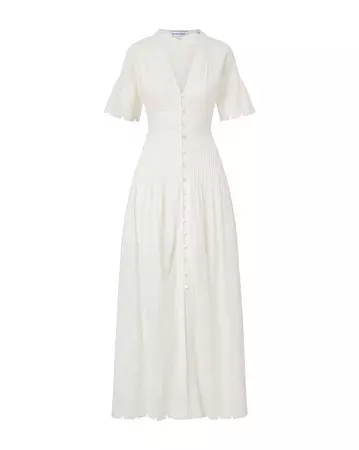 Arushi White Eyelet Maxi Dress | Veronica Beard