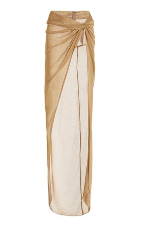 Asymmetric Wrap Midi Skirt By Laquan Smith | Moda Operandi