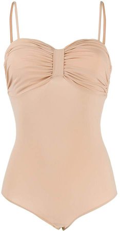 ruched detail one-piece