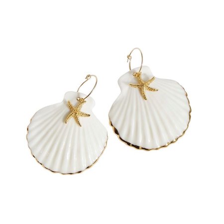 POPORCELAIN Shell Earrings