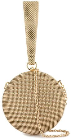 Whiting And Davis Canteen round clutch bag
