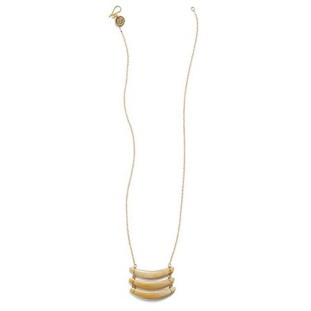 gold three tier necklace