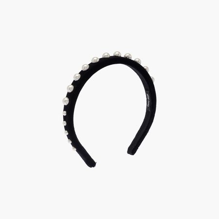 Velvet headband Black | Miu Miu