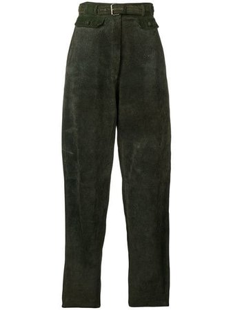 Versace Vintage 1980's tapered-leg trousers £343 - Fast Global Shipping, Free Returns