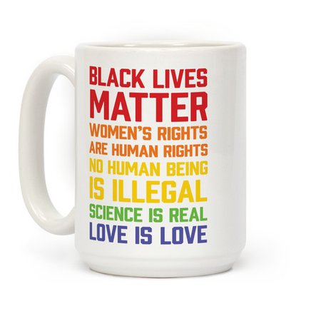 Black Lives Matter List Coffee Mug | LookHUMAN