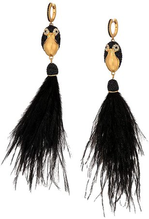 Amazon.com: Kate Spade New York Dashing Beauty Penguin Tassel Earrings Multi One Size: Clothing