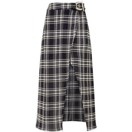 Beaufille Multi Woven Tartan Canopus Skirt ($740)