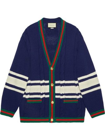Gucci Wool cardigan with patches