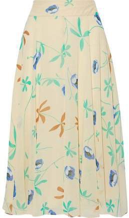 Amora Floral-print Chiffon Skirt