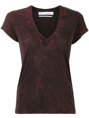 IRO v-neck tie-dye T-shirt - Farfetch