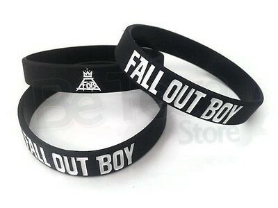 3 pcs Fall Out Boy Silicone Bracelet FOB Wristband New | eBay