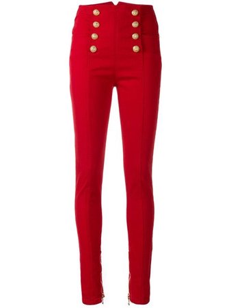 Olivier Rousteing high-waisted skinny jeans