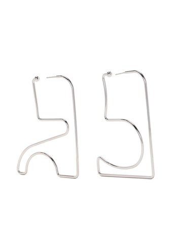 Courrèges Maxi AC geometric-shape Earrings - Farfetch