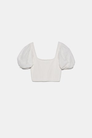 CROPPED EMBROIDERED TOP | ZARA International