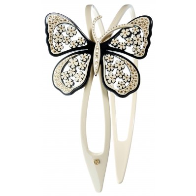 Alexandre de Paris headband sparkle butterfly