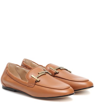 Tod's - Double T leather loafers | Mytheresa