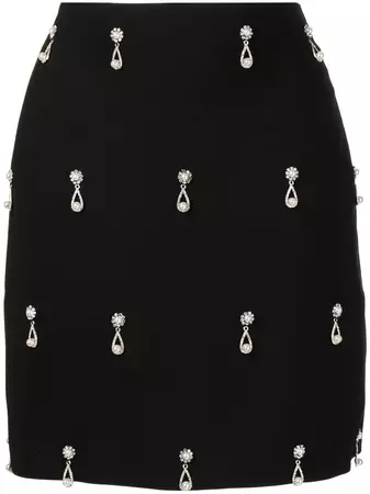 Oscar De La Renta crystal-embellished Mini Skirt - Farfetch