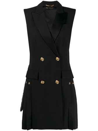 Versace double-breasted Pleated Waistcoat - Farfetch