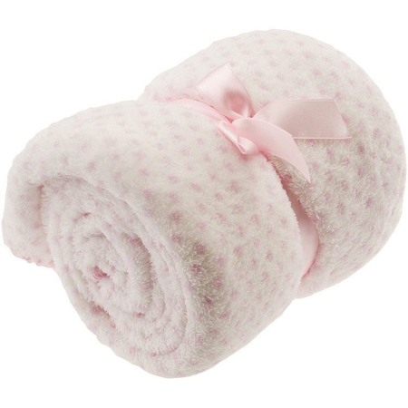 baby pink blanket