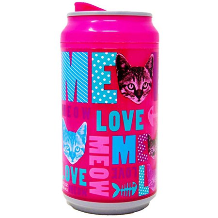 Amazon.com: Can Insulated Tumbler 12 Ounce Spill Proof Cup With Lid and Straw, Pink Cat: Kitchen & Dining