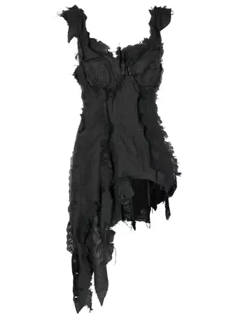 Natasha Zinko Distressed double-corset Dress - Farfetch
