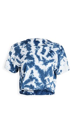 MOTHER The Slouch Cutoff Tee Tie Dye