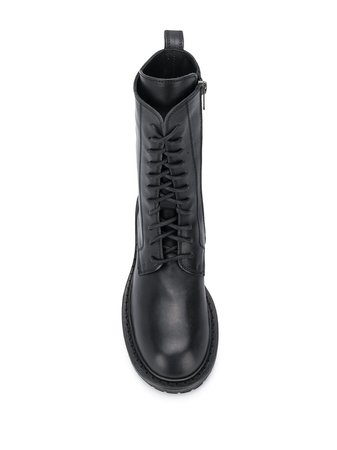 Ann Demeulemeester chunky-heel Combat Boots - Farfetch