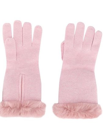 N.Peal rabbit fur lined gloves
