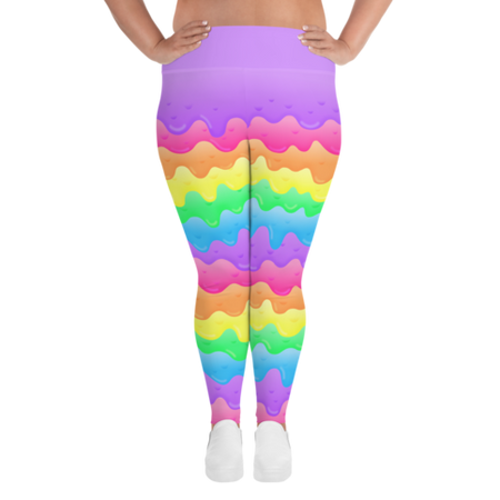 Rainbow Slime Leggings by Toxic Candy Raver