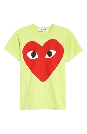 Comme des Garçons PLAY Graphic Tee yellow