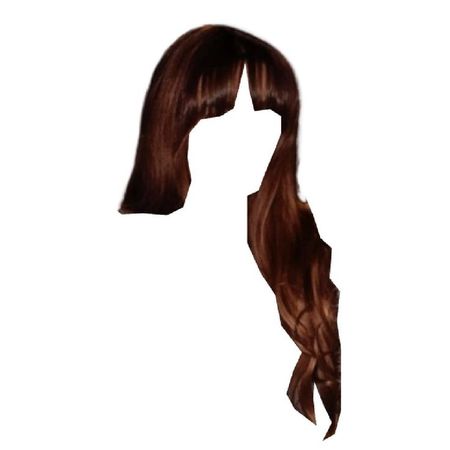 long red brown hair bangs