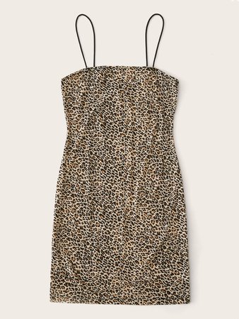 Leopard Print Bodycon Dress | SHEIN USA