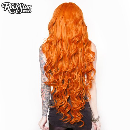 Cosplay Wigs USA™ Curly 90cm/36" - Orange -00330 – Dolluxe®