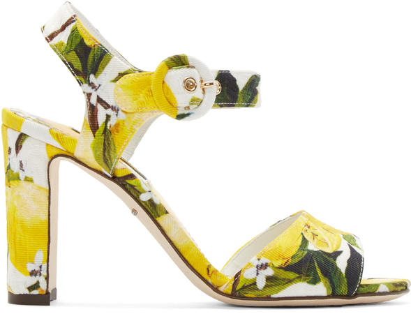 dolce and Gabbana lemon print heels