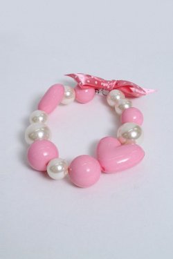 Chocomint Beaded Bracelet in Pink