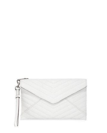 Rebecca Minkoff Leo Quilted Leather Wristlet Clutch