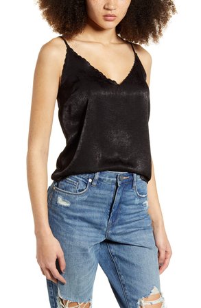 BP. Scalloped Satin Camisole | Nordstrom