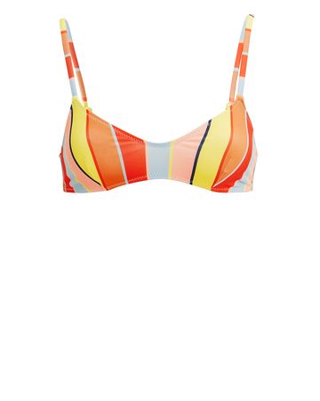 Rachel Cabana Striped Bikini Top
