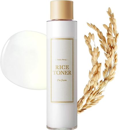 Amazon.com : I'm from Rice Toner, 77.78% Rice Extract from Korea, Glow Essence with Niacinamide, Hydrating for Dry Skin, Vegan, Alcohol Free, Fragrance Free, Peta Approved, K Beauty Toner, 5.07 Fl Oz : Beauty & Personal Care