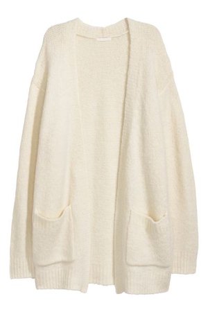 Knit Cardigan - Natural white - Ladies | H&M US