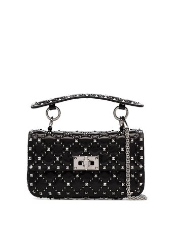 Black Valentino Garavani Rockstud Spike.it Shoulder Bag For Women | Farfetch.com