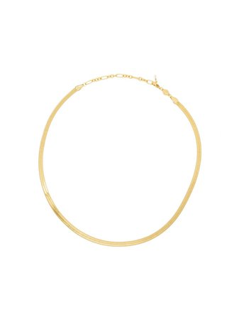 Anni Lu Snake Charmer gold-plated Herringbone Necklace