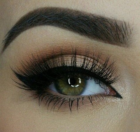 Soft Brown Smokey Eye Makeup w/ Eyeliner
