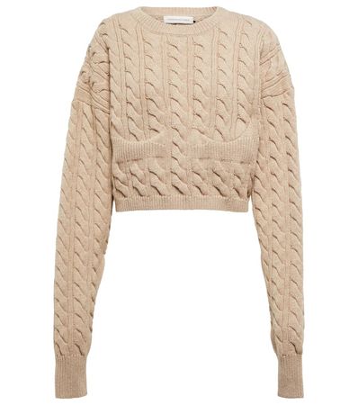 Christopher Esber - Cropped wool and cashmere sweater | Mytheresa