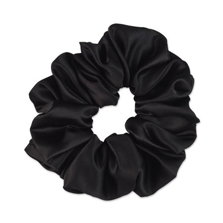 Scunci Original Scrunchie Jumbo Size in Washable Black Nylon Silk-like Fabric, Perfect for Wrist-to-Hair Versatility, 1ct - Walmart.com