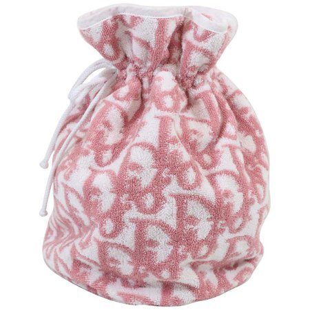 John Galliano for Christian Dior 90s Pink Trotter Bucket Bag For Sale at 1stDibs